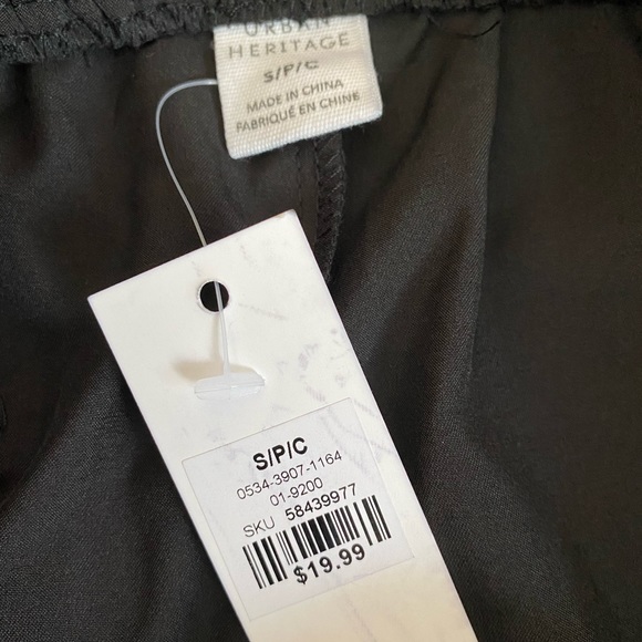 Black Paperbag Cinch Shorts - Picture 7 of 8